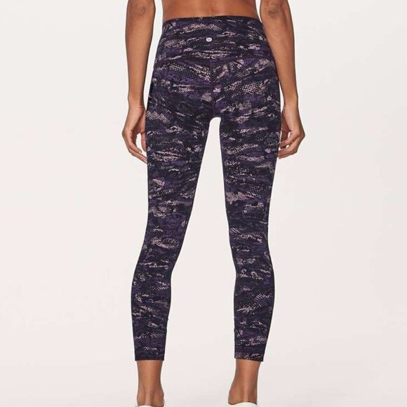 Lululemon Align Pant II (25") - 8 Rip Wave Purple Thunder Black - Picture 2 of 7